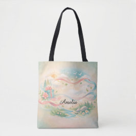 Personalized Whimsical Tote Bag Tygkasse