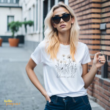 Personalized Wildflower Line Art