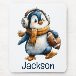 Personalized Winter Penguin Football Kid Musmatta