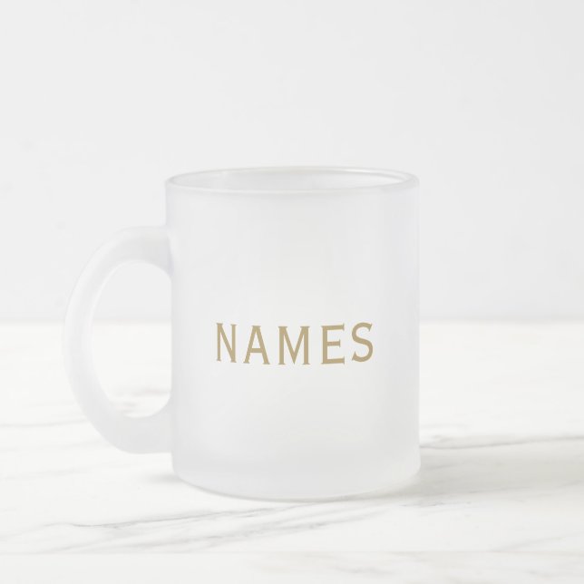 Personalized With Last Name or Nickname on Them Frostad Glasmugg (Vänster)