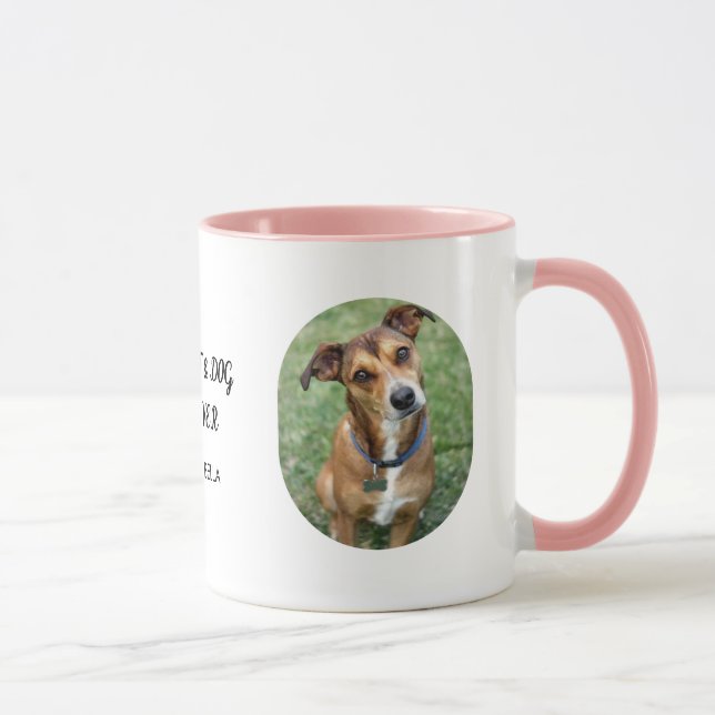 Personalized with Mimo & Bella Best Cat & Dog Mom  Mugg (Höger)