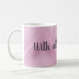Personalized With My Love Cute Heart Mug  Kaffemugg