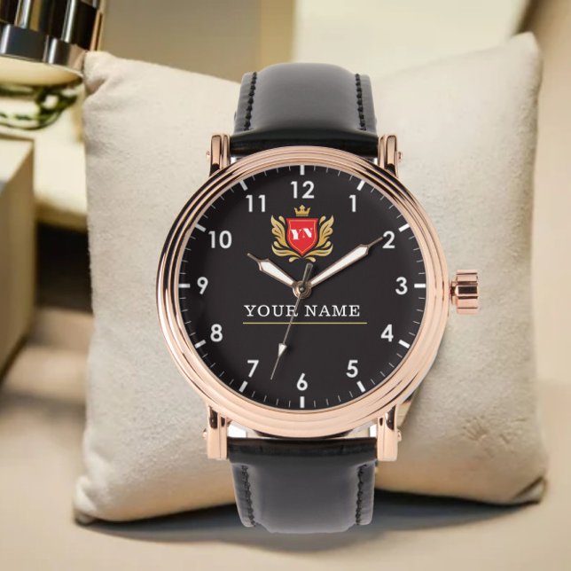 Personalized with names and initials in Monogram  Armbandsur (Skapare uppladdad)