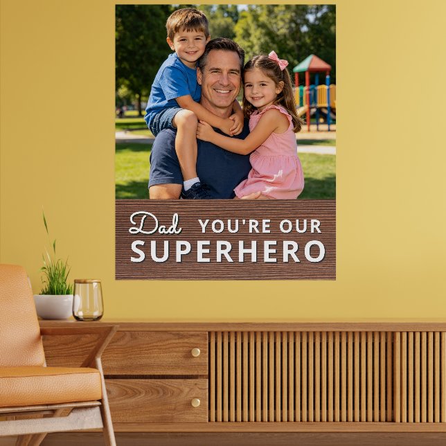 Personalized with photo and text poster (Vardagsrum 2)