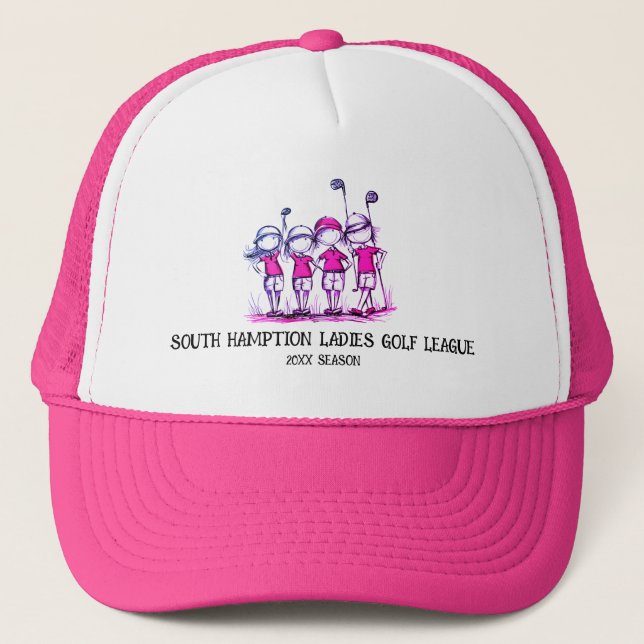 Personalized Women’s Golf League Hat Keps (Framsida)