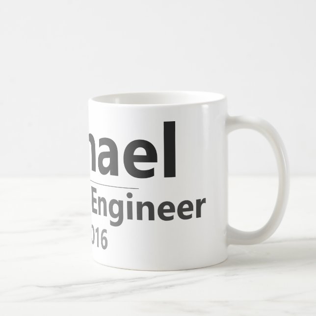 Personalized Work Mug – Custom Name & Job Title Gi Kaffemugg (Höger)