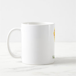 Personalized Yellow and red tulip Kaffemugg