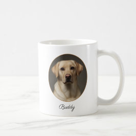 Personalized Yellow Labrador by My Side Kaffemugg