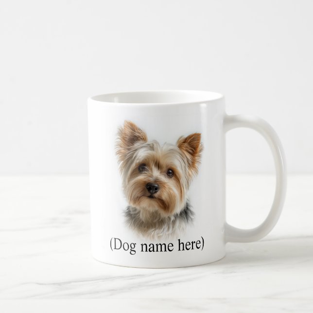 Personalized Yorkie Dog Dad  Kaffemugg (Höger)