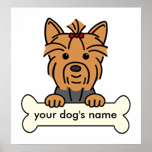 Personalized Yorkie Poster