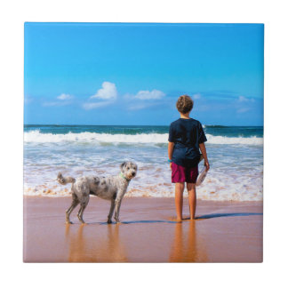 Personalized Your Pet Photo Ceramic Tile Gift Kakelplatta