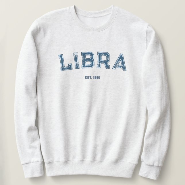 Personalized Zodiac Birth Year Sweatshirt (Design framsida)