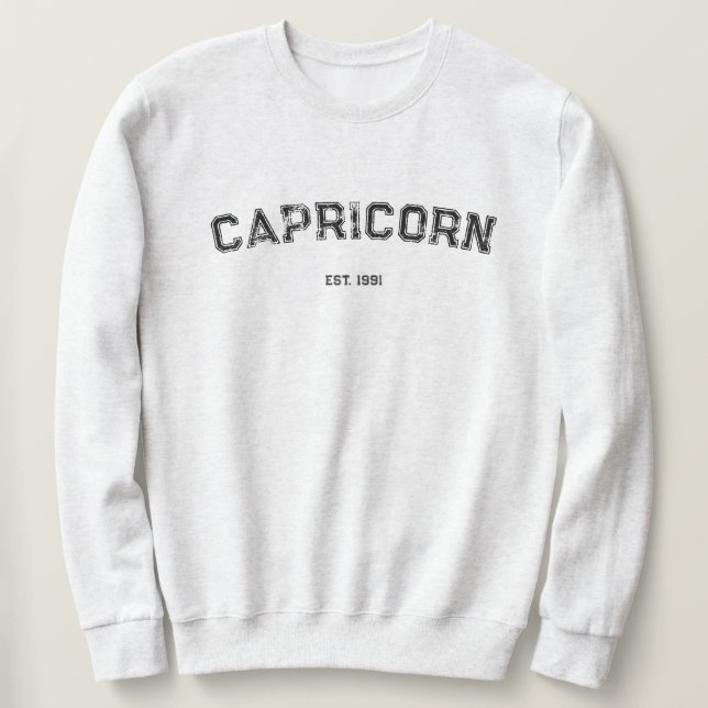 Personalized Zodiac Birth Year Sweatshirt (Design framsida)