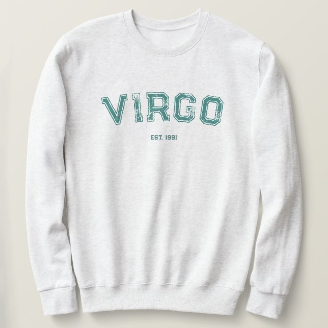 Personalized Zodiac Birth Year Sweatshirt (Design framsida)