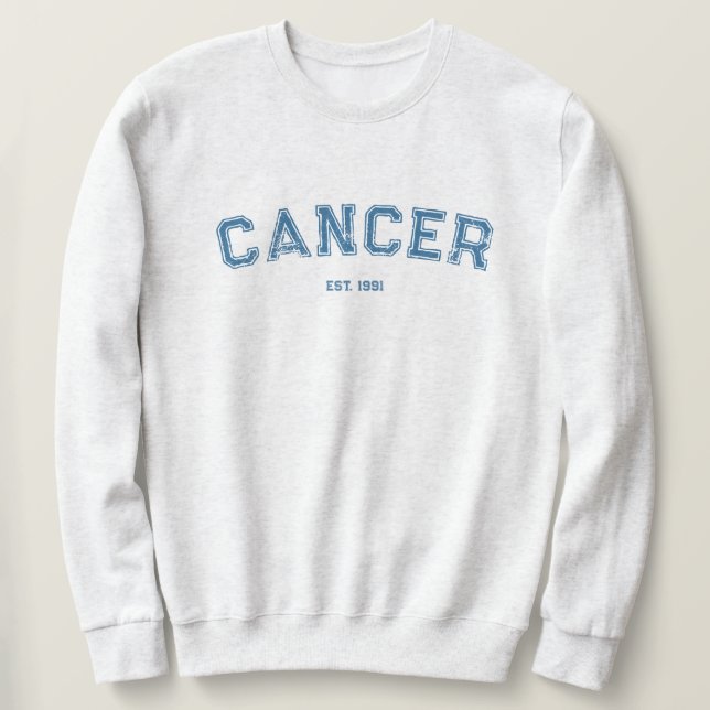 Personalized Zodiac Birth Year Sweatshirt (Design framsida)