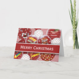 PersonalizedTeacher God jul Card-prydnadsföremål Helgkort