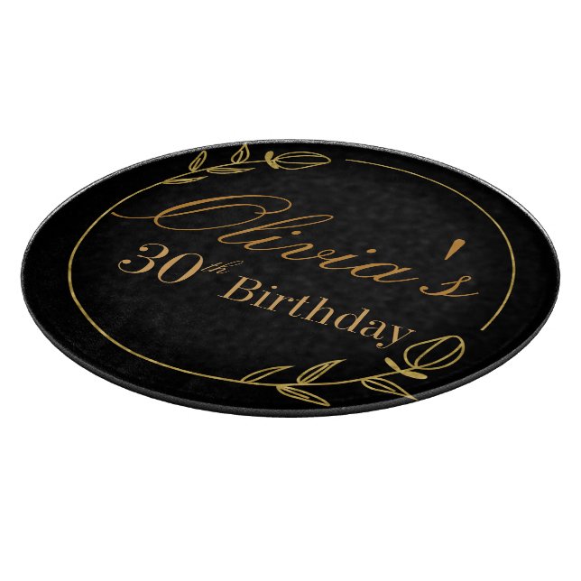 Personalizes Birthday with Golden Frame (Hörn)