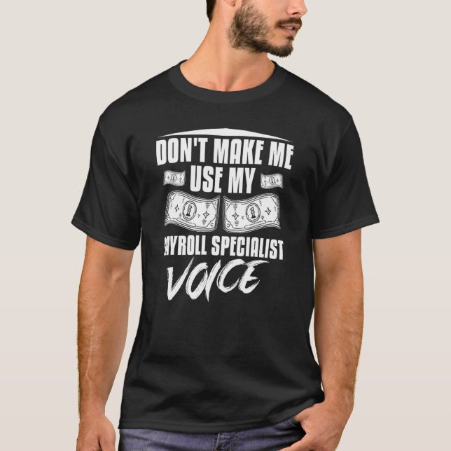Personalkonto för lönehanterarens specialkalkylato t shirt (Framsida)