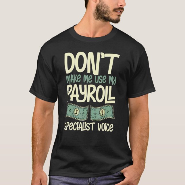 Personalkonto för lönehanterarens specialkalkylato t shirt (Framsida)