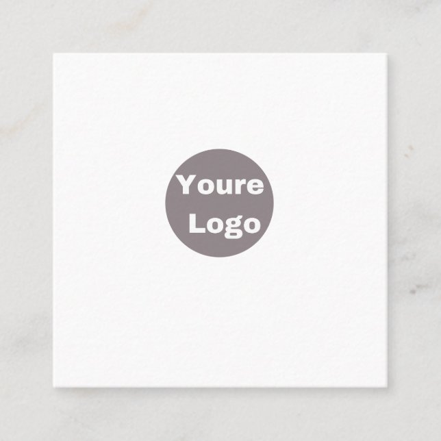 personallze fyrkantigt visitkort (Framsida)