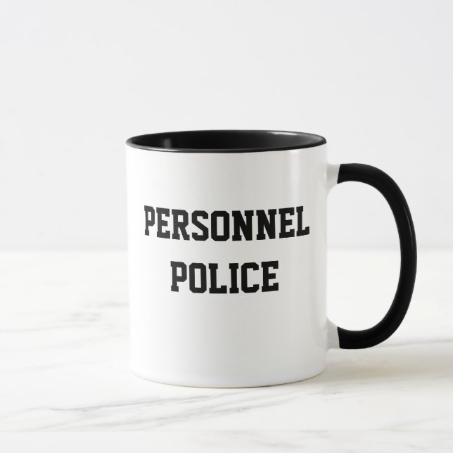 Personalpoliskåren, rungande HR Nickname Gift Mugg (Höger)