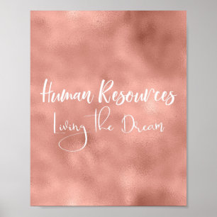 Personalresurser i Dream HR Cubicle Sign Poster