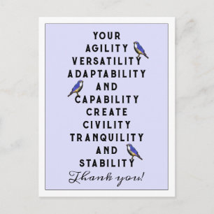 Personalvärdering Vykort