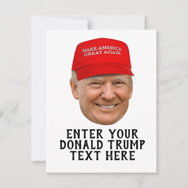 PERSONANLIGAD DONALD TRUMP MAGA KORT (Framsida)