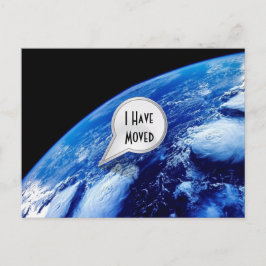 Personanpassad Jag Har Flyttat Vykort