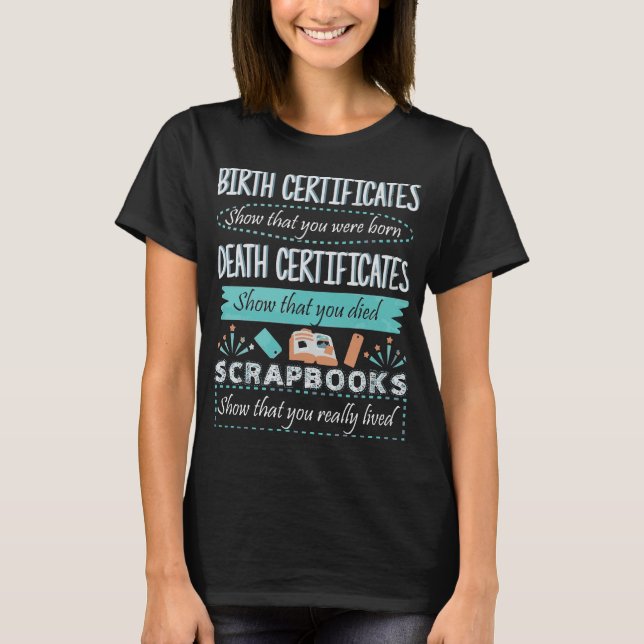 PersonbevisdödScrapbooks T Shirt (Framsida)