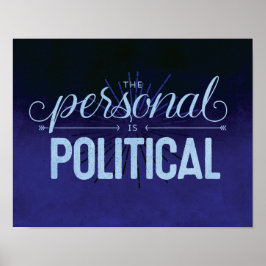 Personen är politisk - 11 x 14 utskrift poster