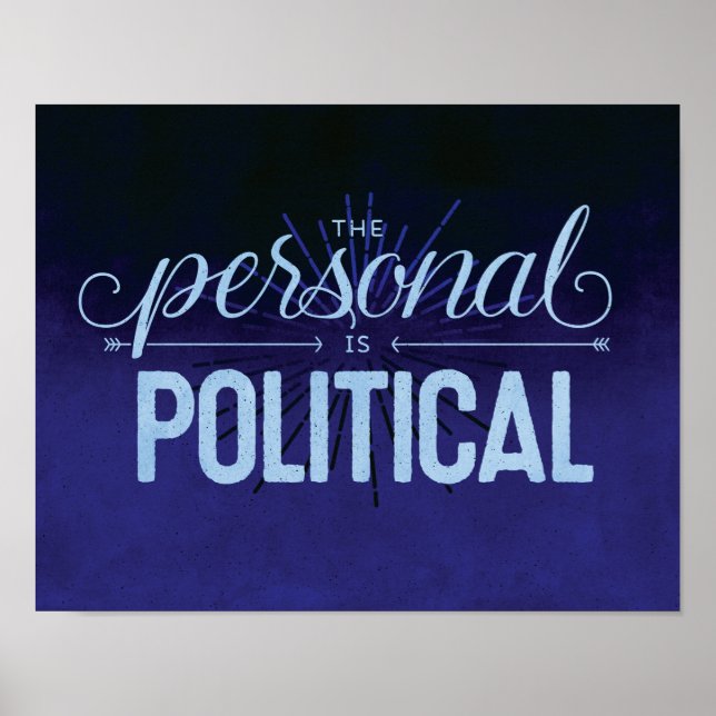Personen är politisk - 11 x 14 utskrift poster (Framsidan)