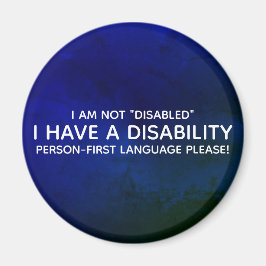 Personens första handikapp magnet