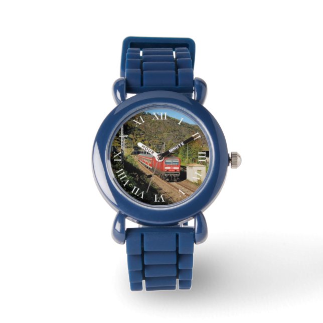 Personenzug in Kattenes Armbandsur (Framsida)