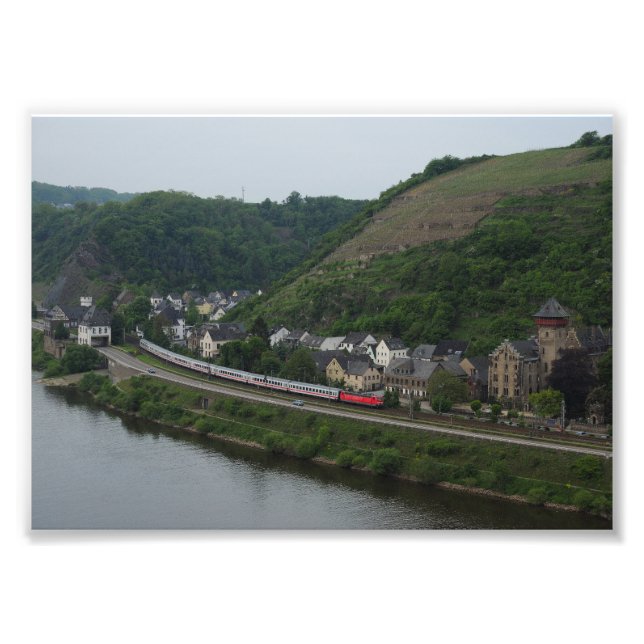 Personenzug in Kobern-Gondorf Fototryck (Framsidan)