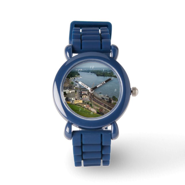 Personenzug in Rüdesheim am Rhein Armbandsur (Framsida)