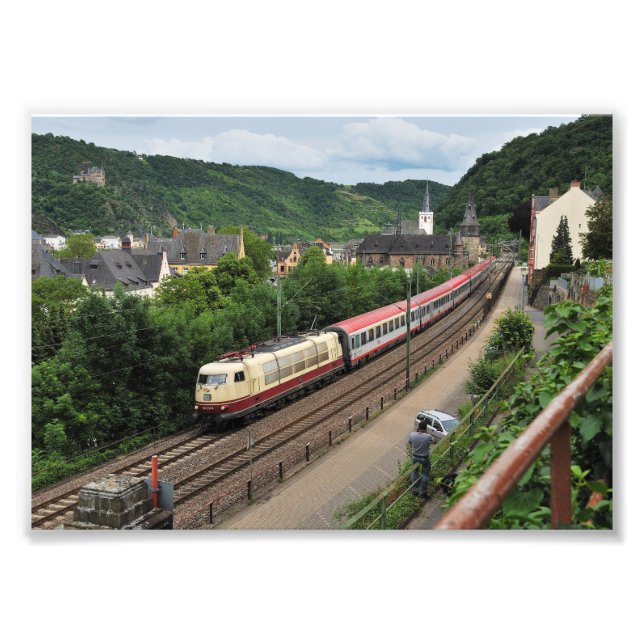 Personenzug in St. Goar Fototryck (Framsidan)