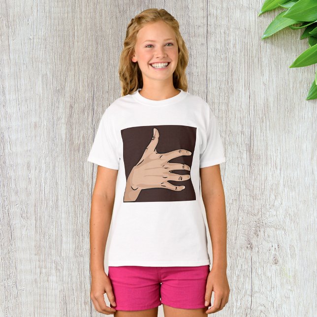 Personer Hand Girls T-Shirt (Skapare uppladdad)