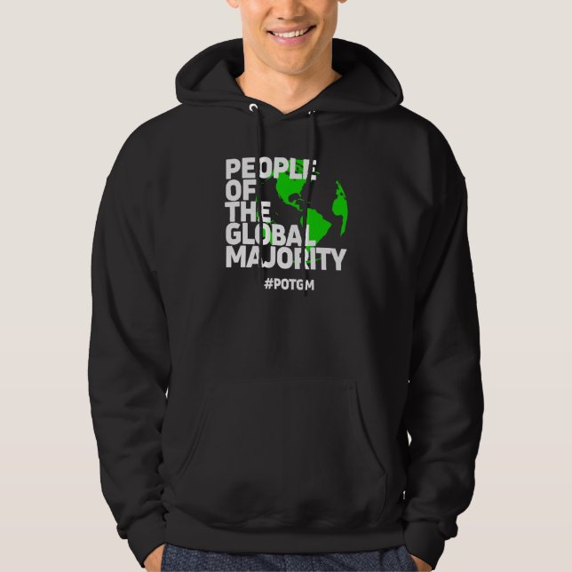 Personer i den globala majoritetspartiet Potgm Hoodie (Framsida)