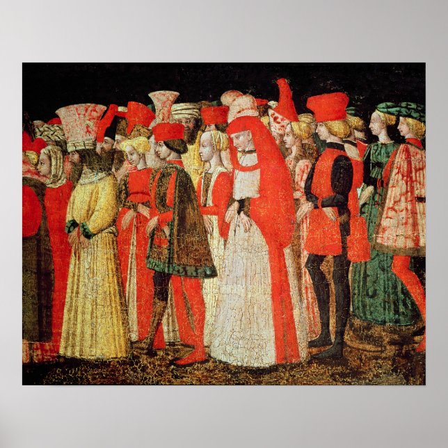 Personer i domstolen för familjen Sforza Poster (Framsidan)