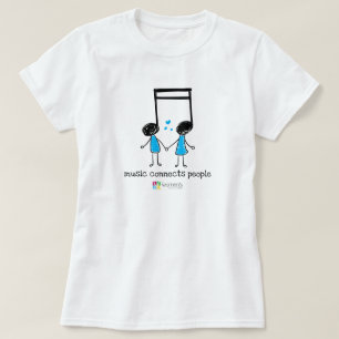Personer i elektriska blå musikkontakter t shirt