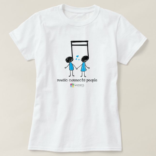 Personer i elektriska blå musikkontakter t shirt (Design framsida)