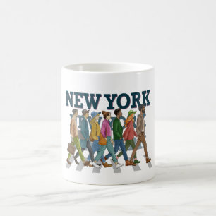 Personer i New York City Kaffemugg