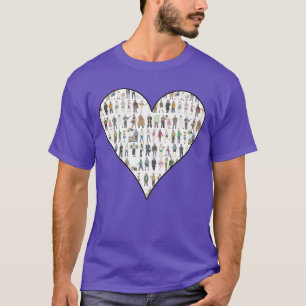 Personer i NYC New York City Humans Heart Tee Shirt