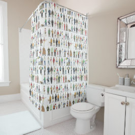Personer i NYC New York City Shower Curtain