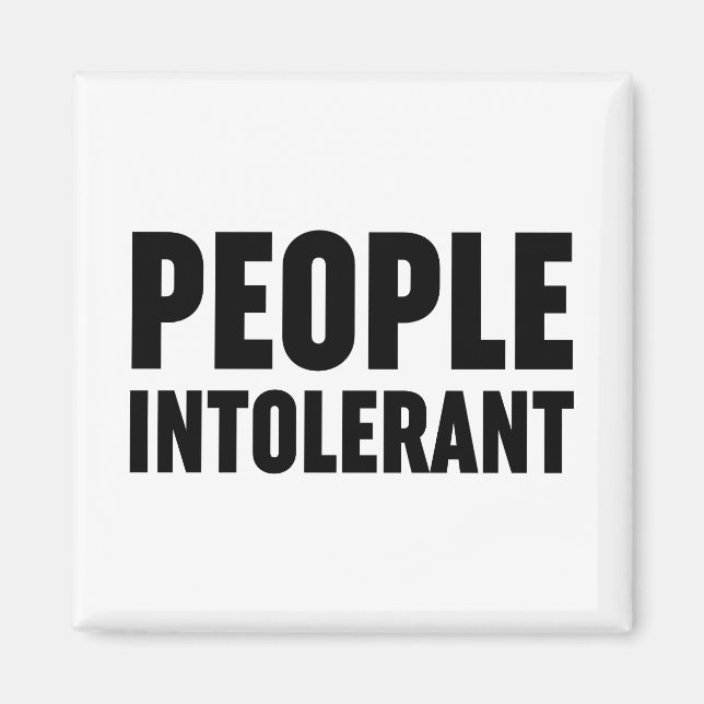 Personer intoleranta magnet (Framsidan)