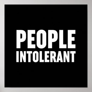 Personer intoleranta poster