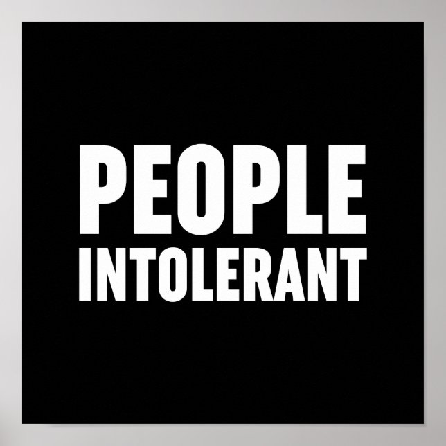 Personer intoleranta poster (Framsidan)