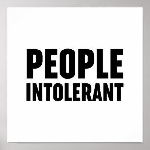 Personer intoleranta poster