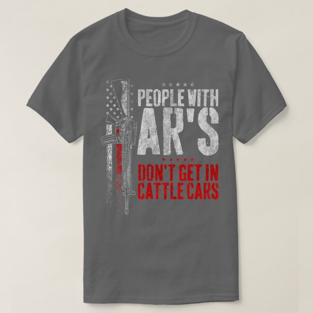 Personer med Ar's kommer inte in i slaktbilar (15) T Shirt (Design framsida)